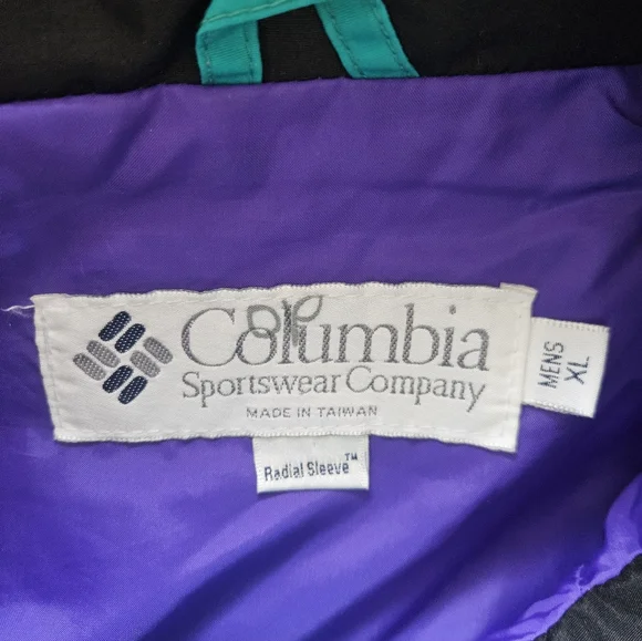 Columbia Vintage Full Zip Windbreaker Jacket - Picture 5 of 6